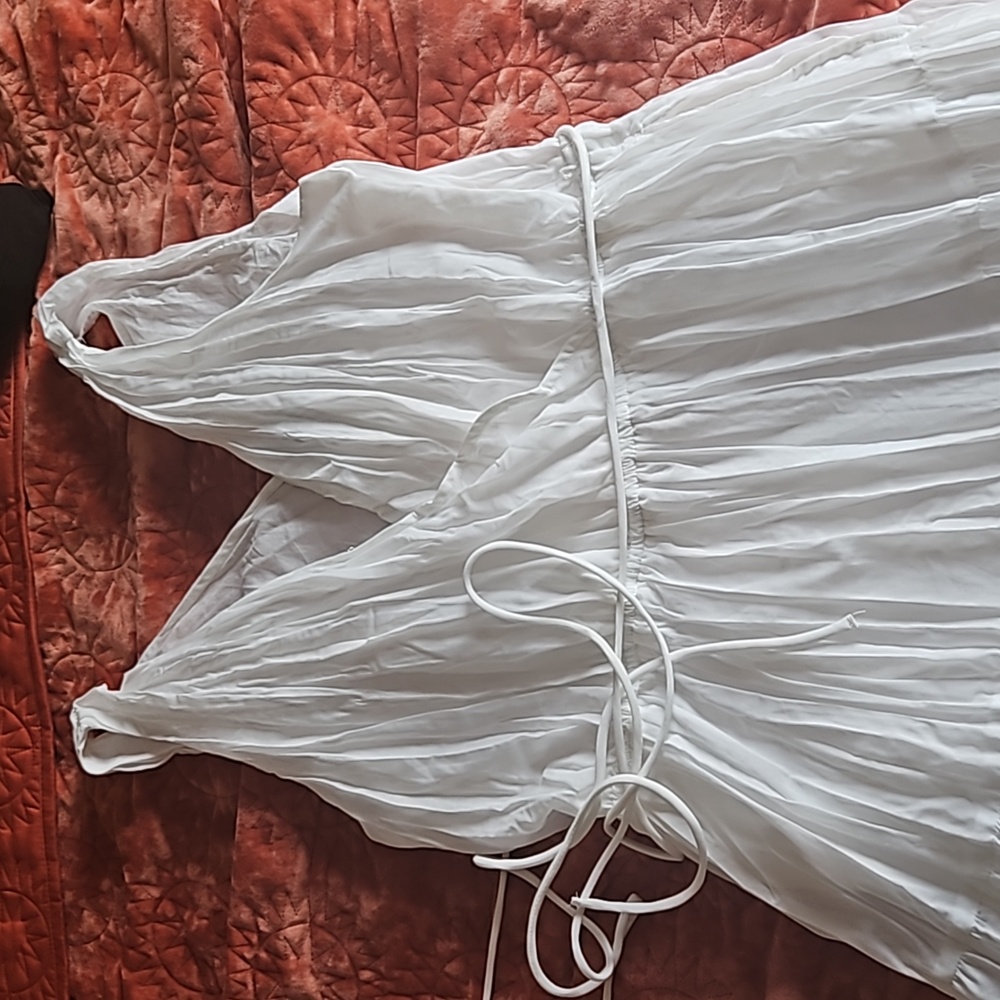 Gap Pleated Tiered Maxi Dress Size Large - Picture 5 of 6